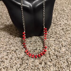 Elegant Red Beaded Necklace 8